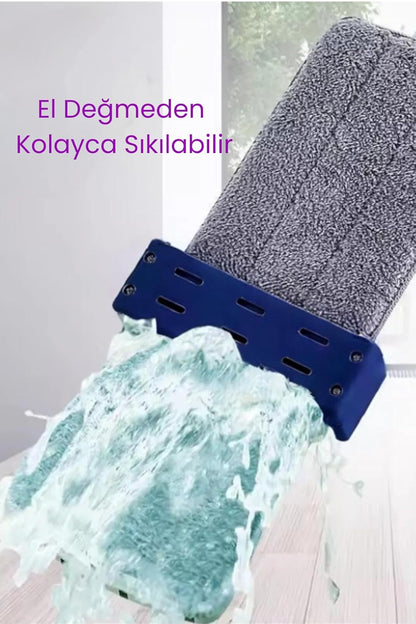 Evlerin Yeni Favorisi: Katlanabilir Tekerlekli Kovalı Mop Seti